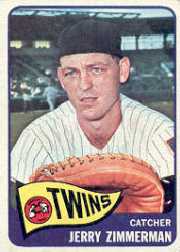 1965 Topps Baseball Cards      299     Jerry Zimmerman